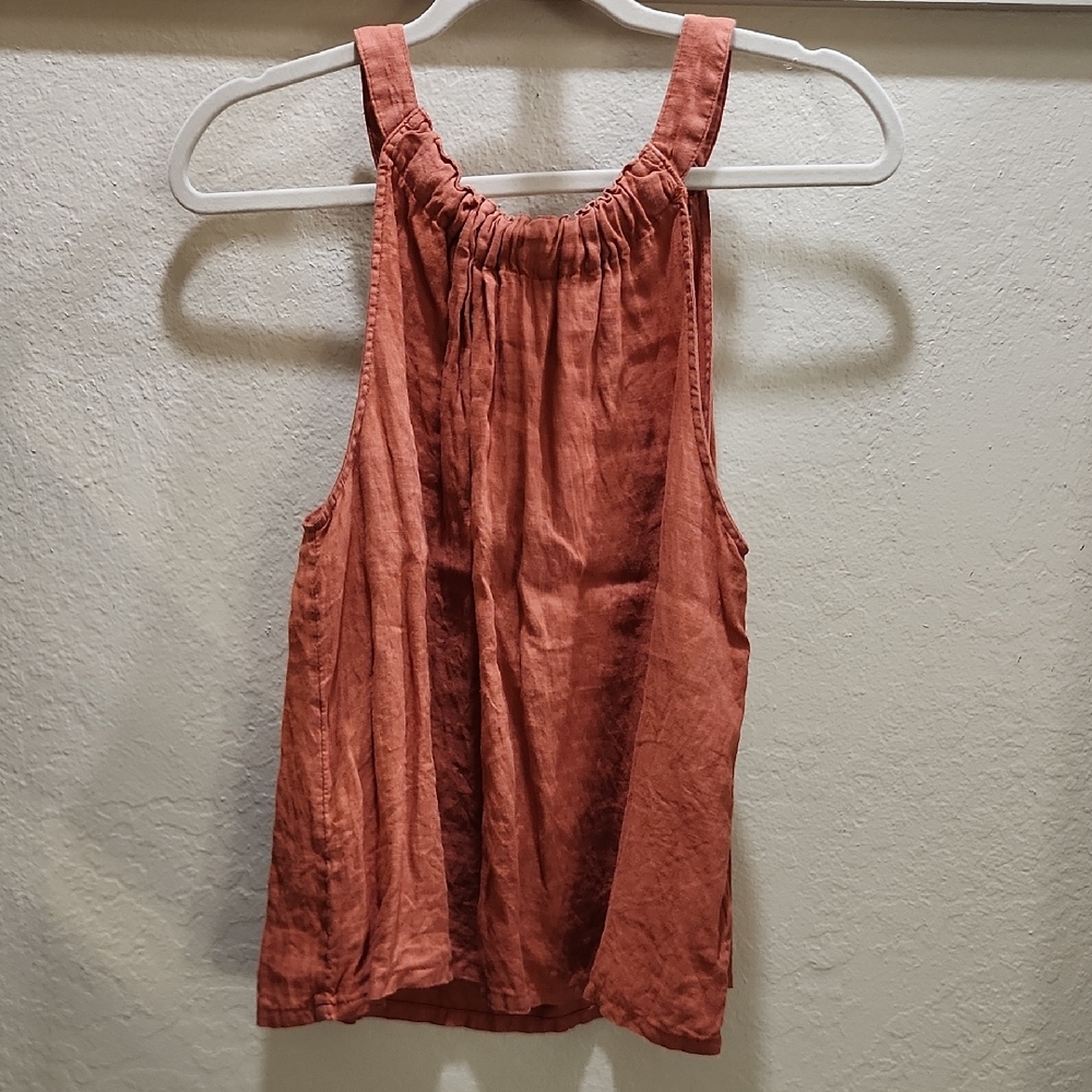 Nicole Miller- Linen tank Top